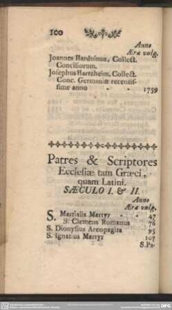 Patres & Scriptores Ecclesiae tam Graeci, quam Latini