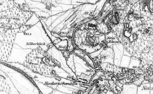 Schmölln-Putzkau-Schmölln. Meßtischblatt, 1: 25.000, Sekt. Bischofswerda, Nr. 4851 (RA Görlitz 30/38)