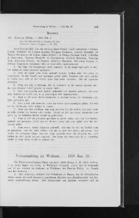 Versammlung zu Wolmar. - 1418 Jan. 23.