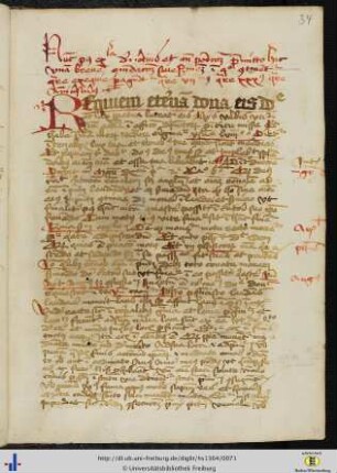 [34r - 35v] Commendatio sive sermo de ordine defunctorum.