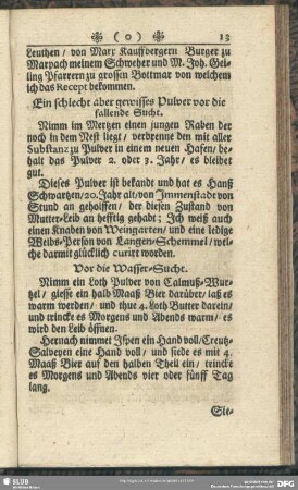 Vor die Wasser-Sucht