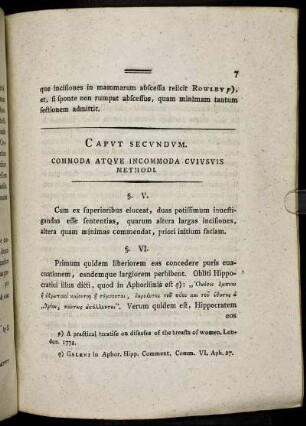 Caput Secundum. Commoda Atque Incommoda Cuiusuis Methodi.