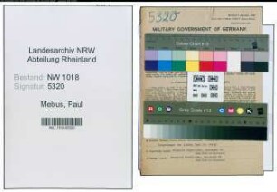 Entnazifizierung Paul Mebus , geb. 18.05.1895 (Technischer Angestellter)