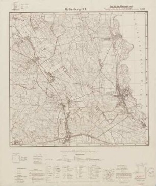 4655 Rothenburg O.L.; Topographische Karte 1:25000 (4cm - Karte)