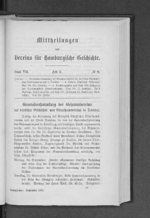 Generalversammlung des Gesammtvereins der deutschen Geschichts= und Alterthumsvereine in Dresden.