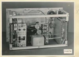 Pegelschreiber, Einschub Typ 06.14003.1, Oszillator Rückseite, Foto 1954