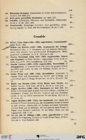 Gemälde (Nr. 370-410)