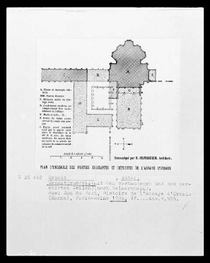 Grundriss der Benediktiner-Abtei Saint-Pierre in Orbais