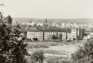 Dresden-Plauen. Blick vom Plauenschen Ring nach Nordosten
