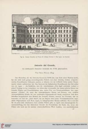 3: Antonio del Grande : ein unbekannter römischer Architekt des XVII. Jahrhunderts