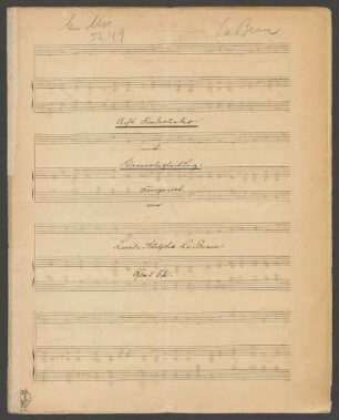 Acht Kinderlieder mit Klavierbegleitung - BSB Mus.ms. 5249 : op. 52