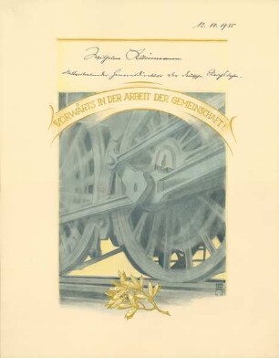 Wilhelm Kleinmann, stellvertretender Generaldirektor der deutschen Reichsbahn