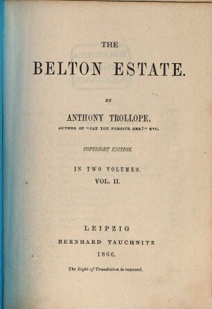 The Belton estate, 2