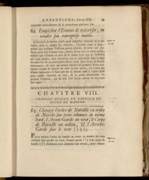 Chapitre VIII. Changer L´Ordre de Bataille en Ordre de Marche.