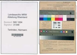 Entnazifizierung Hermann Terlinden , geb. 03.04.1899 (Fahrer)