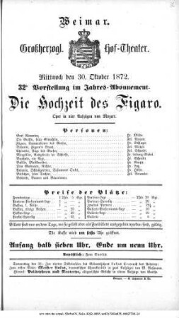 Die Hochzeit des Figaro
