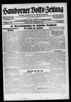 Hamborner Volks-Zeitung. 1911-1929