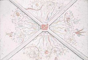 Ornamentale Ausmalung mit figürlichen Elementen