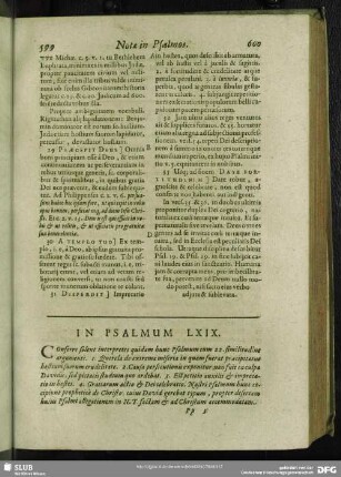 In Psalmum LXIX.[i.e. LXVIII.] Psalmus LXIX. [i.e. LXVIII.]