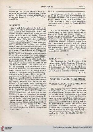 Stattgehabte Auktionen