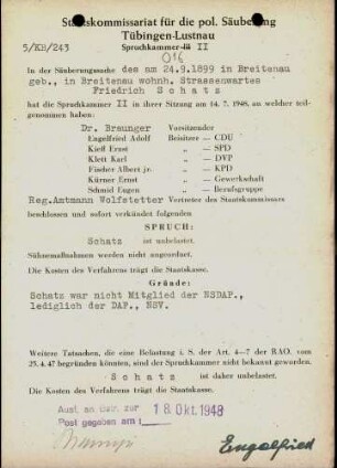 Schatz, Friedrich
