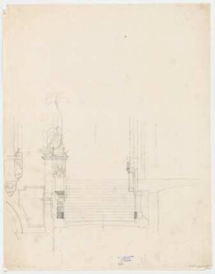 Thiersch, Friedrich von; München; Justizpalast - Treppenaufgang (Ansicht)