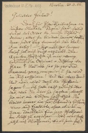 Brief an Robert Musiol : 20.03.1886
