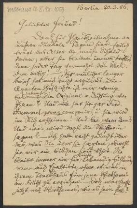 Brief an Robert Musiol : 20.03.1886