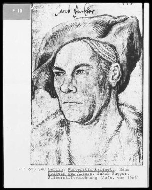 Skizzenbuch — Bildnis Jakob Fuggers des Reichen, Folio 155