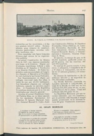 Al gran Morelos. [Poesía]