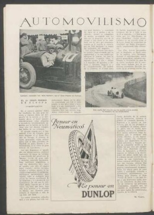 Automovilismo : El 2.° Gran Premio de Europa - Comentarios