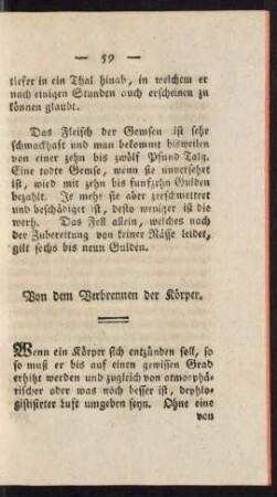 Von dem Verbrennen der Körper