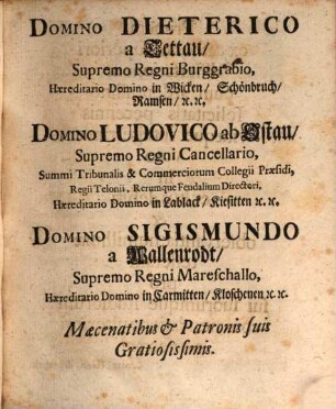 Schediasma Academicum Evolvens Historiam Agapētōn, Pars Prior