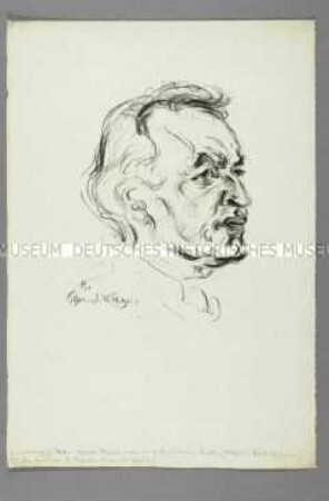 Bildnis des norwegischen Künstlers Edvard Munch (1)