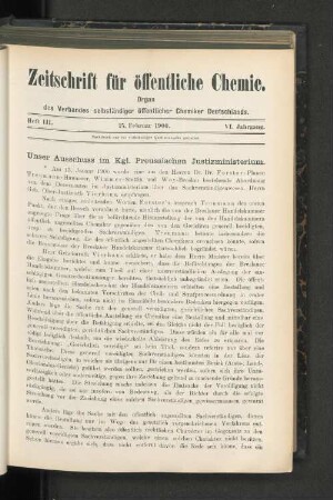Heft III. 15. Februar 1900.