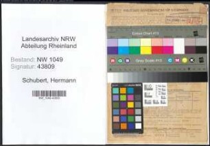 Entnazifizierung Hermann Schubert , geb. 01.02.1905 (Schriftsteller)
