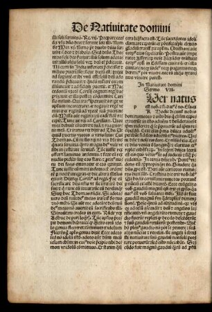 De nativitate domini Dermo VII.