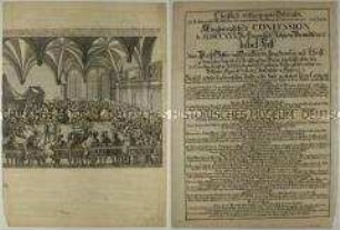 Erinnerungsblatt (1) zum 200. Jahrestag der Augsburger Konfession