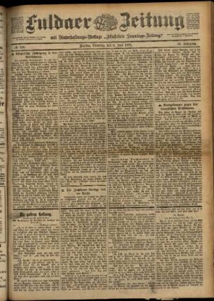Ausgabe vom Dienstag, den 06. Juni 1899.