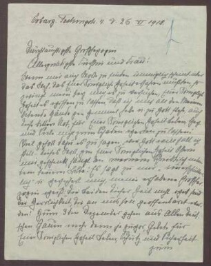 Schreiben von Ehrengard von Esebeck an die Großherzogin Luise von Baden; Eindrücke aus der Revolutionszeit