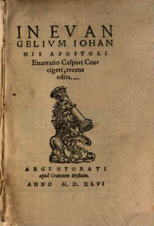 Enarratio in Evangelium Johannis