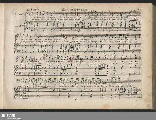 No. 7 Duettino: Là ci darem la mano / Gib mir die Hand mein Leben