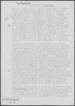 Beilstein: Inspektionsberichte Beilstein und Billensbach 1962
