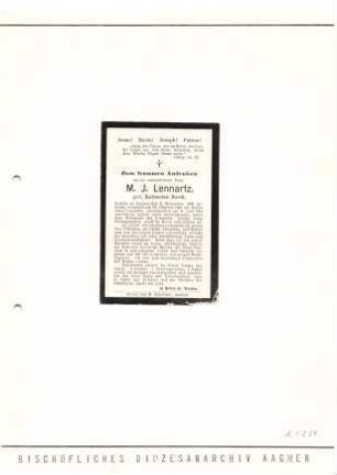 Lennartz, Katharina geb. Hardt