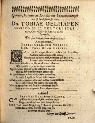 Partis secundae Pandectarum Disp. V. ad tit. 1 - 3, lib. 7