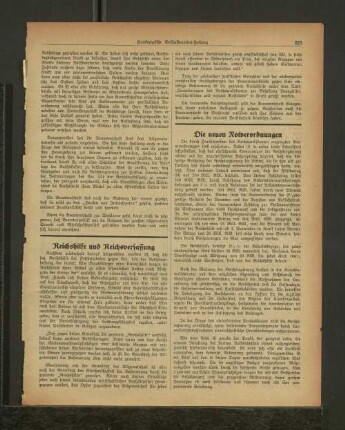 Reichshilfe und Reichsverfassung