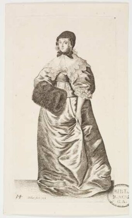 Die Dame mit Kappe und Muff