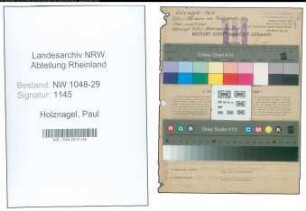 Entnazifizierung Paul Holznagel , geb. 31.08.1889 (Beamter)