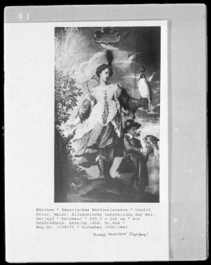 Allegorische Darstellung der Reiherjagd