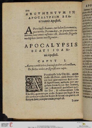 Apocalypsis Beati Ioannis Apostoli